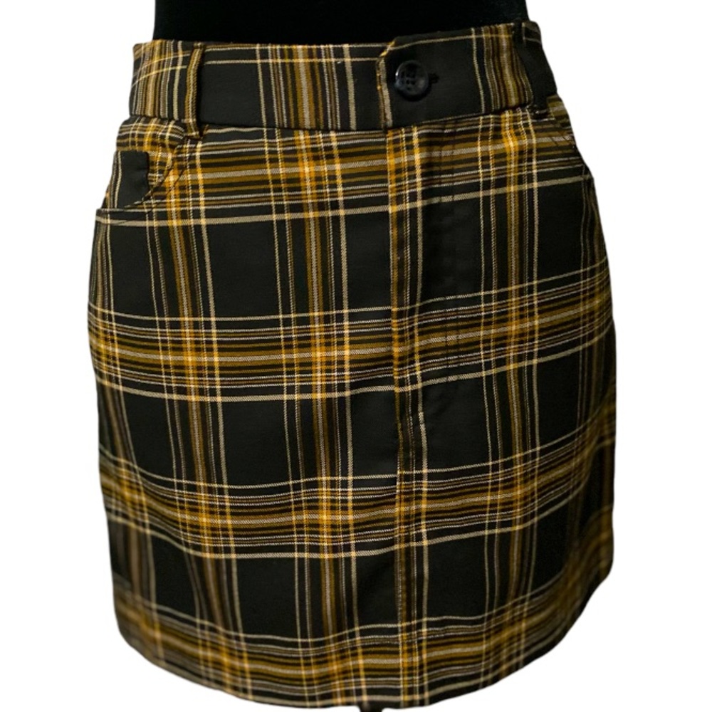 🖤💛Yellow & Black Plaid Mini Skirt🖤💛